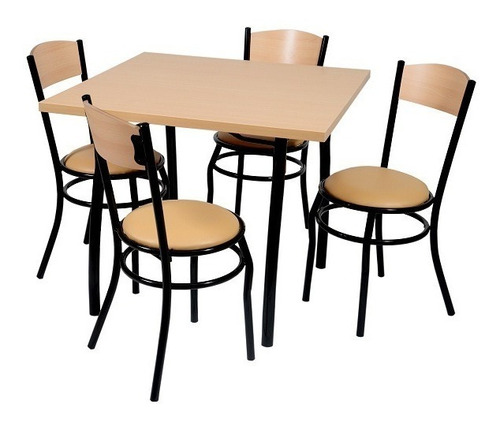 D_913643-MLA31017233991_062019-O.jpg Combo Cocina Comedor Mesa Cuadrada 90-90 + 4 Sillas Vienes