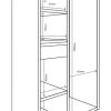 Ropero Placard 3 Ptas Corredizas 1.80 X 0.89 X 0.50 Dec 01