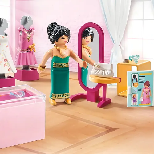 D_914546-MLA91550341932_092025-O.webp Playmobil 70677 De Moda Con Vestidos De Fiesta