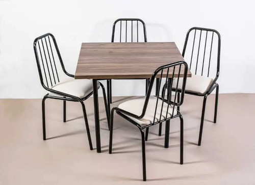 Combo Cocina Mesa Melamina 90 X 90 + 4 Sillas Amelia Comb23