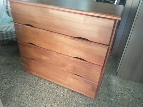 D_915758-MLA45630833405_042021-O.webp Comoda Cajonera 4 Cajones. 91 X 82 X 44 Cod 211 Pino Lustrad