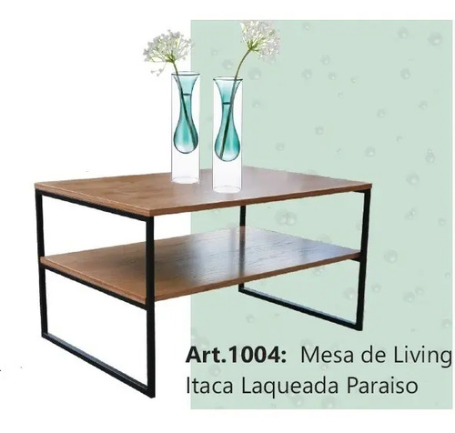 Mesa Ratona De Living Itaca- Laqueada Paraiso- 80 X 50 X 46
