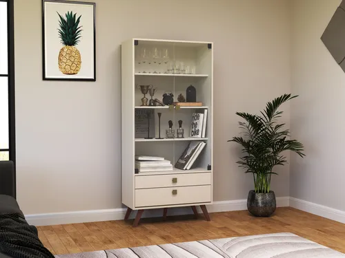 Mueble Organizador Cristalero 2 Ptas, 2 Caj 182 X 70 Rt 3151