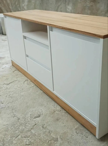 D_920108-MLA75868634157_042024-O.jpg Rack P- Led Visby Mdf Laqueado Blanco- Paraiso 140 X 60 X 40