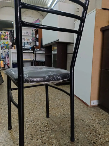 Silla Cocina Comedor Caño 1 Economica- Asiento Tapizado