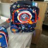 Mochila Escolar, Lunchera Y Monedero. Space. Vest