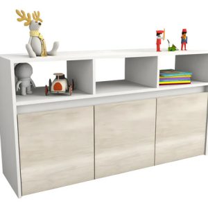 D_922794-MLA96172842155_102025-O.jpg Mueble Juguetero Guardado Organizador Juguetes Baul C Ruedas Color Nevado/everest