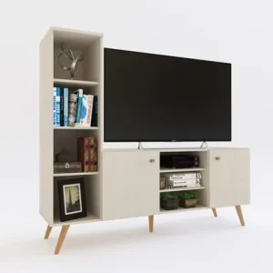 Rack Mesa Para Tv Led 55 Escandinava Dl 883- C- Columna