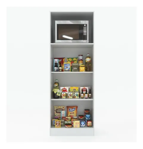 D_925649-MLU74390976349_022024-O.webp Mueble Despensero Organizador Multiuso 2 Puertas Estantes Color Blanco