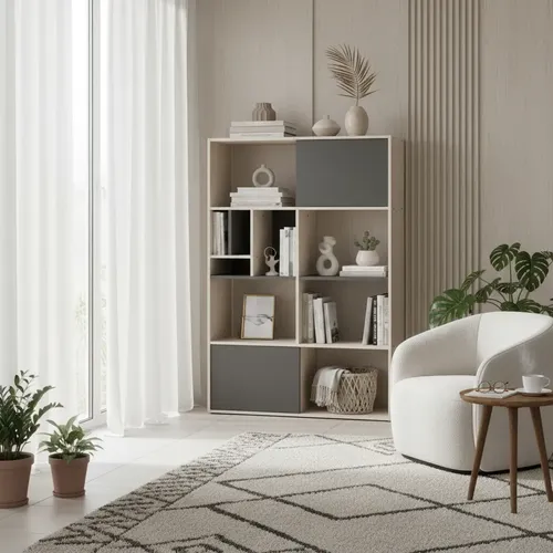 Biblioteca Organizador Con Estantes 103 X 154 X 36- Obl 117