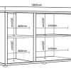 Mesa Rack Vision Para Tv 65 2 Puerta Y Estantes- Dvs 03