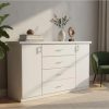 Comoda Chiffoniers Melamina 1.40 Mts. 2 Puertas 4 Cajones