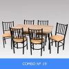 Combo Cocina Comedor Mesa Melamina 140 + 6 Sillas Turin C19