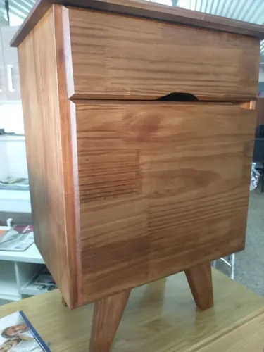 Mesa De Luz 1 Cajon, 1 Puerta. Tipo Escandinava- Cod. 126