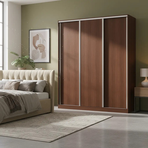 Ropero Placard 3 Puertas, 4 Cajones Nature 182 X 219 X 60