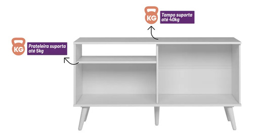 D_929062-MLU74161159095_012024-O.jpg Estante Para Tv Rubi Linea Brasil De 50 Pulgadas, Color Natural/blanco Roto