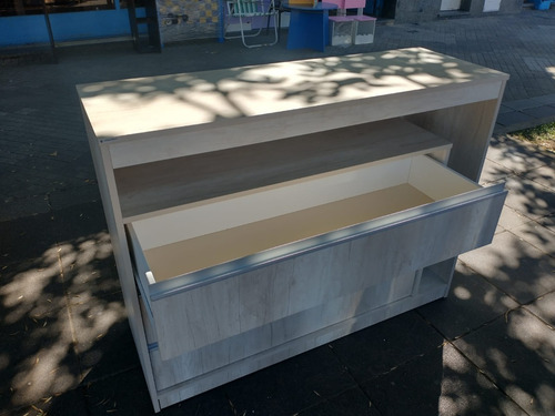 Comoda Cajonera Piacenza 3 Cajones- Aluminio 120- 90- 45