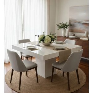 Mesa Cocina Comedor Cuadrada 120 X 120 Mdf Laqueada