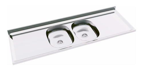 D_934105-MLA31046466689_062019-O.jpg Mesada De Acero Inoxidable Duranox 1.60 X 0.52 Doble Bacha
