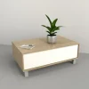 D_934114-MLA95634285430_102025-O.webp Mesa Ratona Moderna Escandinava 91x60 Cm Cajon Oculto Living Color Olmo Everest