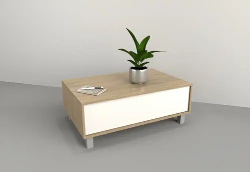 D_934114-MLA95634285430_102025-O.webp Mesa Ratona Moderna Escandinava 91x60 Cm Cajon Oculto Living Color Olmo Everest
