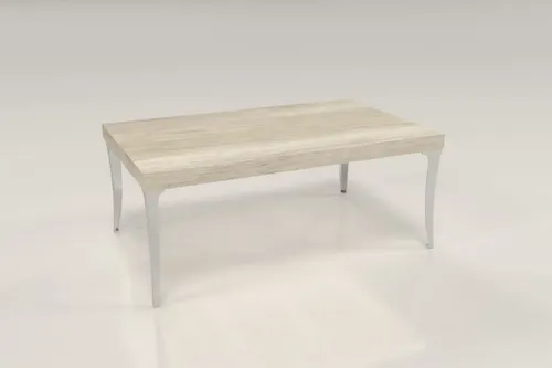 Mesa De Living Luar- Fija- Patas Cromadas- 90 X 56