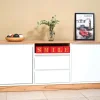 D_935986-MLA75703034810_042024-O.webp Rack P- Led Visby Mdf Laqueado Blanco- Paraiso 140 X 60 X 40