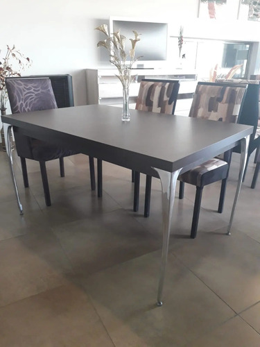 D_937094-MLA83881928387_042025-O.jpg Mesa Cocina Comedor Urbain Fija 140 X 0.90. Base Cromada