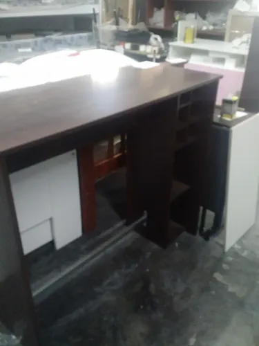 Barra Cocina Desayunador. Melamina. 120 X 102 X 50 Cod. 360