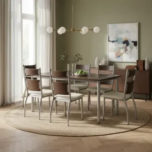 D_938786-MLA93335962837_092025-O.webp Combo Cocina Comedor Mesa 140 + 6 Sillas Doble Caño