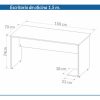 Escritorio P- Oficina Sin Cajon. (opiconal) 1.50 X 0.70 3912