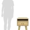 Mesa De Luz 1 Cajon- Estante Con Patas 70- 40-40- Cod. 558
