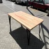 Mesa Cocina Comedor Lustrada Paraiso Base De Caño- 140 X 80
