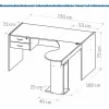 Mesa Escritorio En L, Puesto De Trabajo Derecho Cod. 913