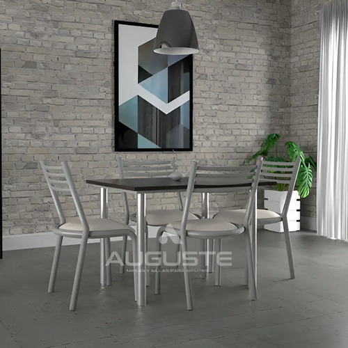 D_940714-MLA78559903460_082024-O.jpg Combo Cocina Comedor Mesa 1.10 X 80+ 4 Sillas Super Madrid