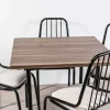 Combo Cocina Mesa Melamina 90 X 90 + 4 Sillas Amelia Comb23