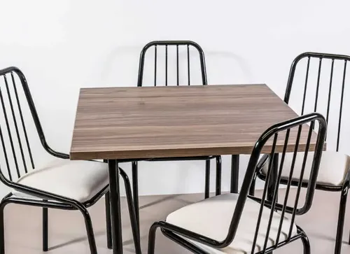 Combo Cocina Mesa Melamina 90 X 90 + 4 Sillas Amelia Comb23