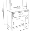 D_942910-MLA45241337481_032021-O.jpg Mueble Bajo Para Microondas 2 Puertas 1 Cajon Dl 630 Blanco
