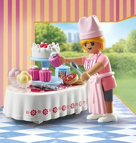 Bloques Para Armar Playmobil Mesa De Dulces 24 Piezas