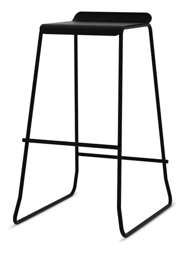 Banquetas Industrial Soho Negra Taburete Kit X2 Alto Asiento De Chapa Metálica Con Respaldo Caño Redondo 5/8 Para Barra Cocina Desayunador Living Resistente 90 Kg Bcs023 Dielfe Laqueado Negro