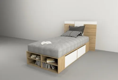 D_944062-MLA45130884641_032021-O.webp Base Box Para Sommier 1 Plaza- 4 Cajones- Estantes- Cod 6440