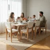 Mesa Rect. 1.30 X 0.80 + 6 Sillas Giner Paraiso- Melamina