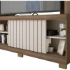 Soporte Para Tv Franco Marrom Camemmun De Hasta 65 Pulgadas