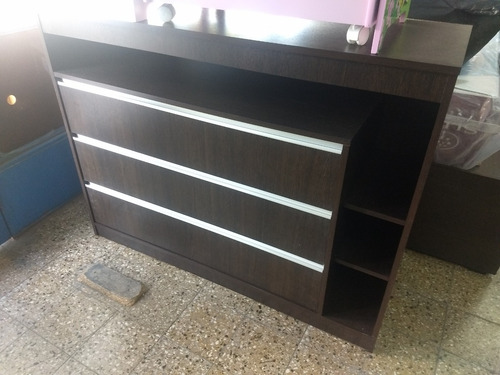 Comoda Cajonera Piacenza 3 Cajones- Aluminio 120- 90- 45