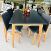 Juego De 6 Sillas Giner. Madera Paraiso Tapizado En Cuerina