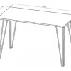 Mesa De Cocina Comedor Melamina. 1,20 X 0,60- Mkh120