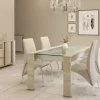 Mesa Cocina 180 X 90. Awen- Patas Melamina Tapa De Vidrio
