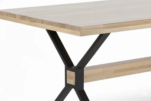 Mesa Cocina Comedor Lustrada Paraiso Base De Caño Cruz 1.40
