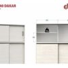 D_946436-MLA51952225994_102022-O.jpg Placard 1,40 Mts. 2 Puertas Corredizas Con Baulera. Dakar