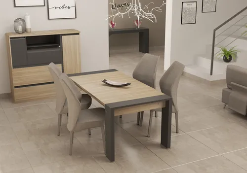 D_947446-MLA83853198115_042025-O.webp Mesa Cocina Comedor Fija 140 X 90. Dynamic- Patas Melamina